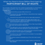 Participant Bill of Rights
