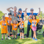 Family posing at Sportsfest event
